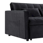 Verde Scuro / Grigio Medio / Rosa / Nero / Grigio Argento / Blu Scuro Divano Letto Convertibile, Schienale Regolabile a 3 Velocità, Per 2 Persone
