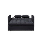 Verde Scuro / Grigio Medio / Rosa / Nero / Grigio Argento / Blu Scuro Divano Letto Convertibile, Schienale Regolabile a 3 Velocità, Per 2 Persone
