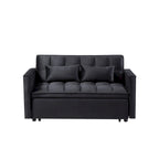 Verde Scuro / Grigio Medio / Rosa / Nero / Grigio Argento / Blu Scuro Divano Letto Convertibile, Schienale Regolabile a 3 Velocità, Per 2 Persone