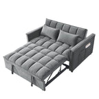 Verde Scuro / Grigio Medio / Rosa / Nero / Grigio Argento / Blu Scuro Divano Letto Convertibile, Schienale Regolabile a 3 Velocità, Per 2 Persone