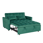 Verde Scuro / Grigio Medio / Rosa / Nero / Grigio Argento / Blu Scuro Divano Letto Convertibile, Schienale Regolabile a 3 Velocità, Per 2 Persone