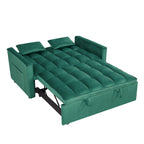 Verde Scuro / Grigio Medio / Rosa / Nero / Grigio Argento / Blu Scuro Divano Letto Convertibile, Schienale Regolabile a 3 Velocità, Per 2 Persone