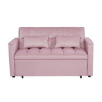 Verde Scuro / Grigio Medio / Rosa / Nero / Grigio Argento / Blu Scuro Divano Letto Convertibile, Schienale Regolabile a 3 Velocità, Per 2 Persone