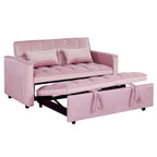 Verde Scuro / Grigio Medio / Rosa / Nero / Grigio Argento / Blu Scuro Divano Letto Convertibile, Schienale Regolabile a 3 Velocità, Per 2 Persone