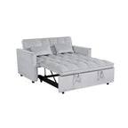 Verde Scuro / Grigio Medio / Rosa / Nero / Grigio Argento / Blu Scuro Divano Letto Convertibile, Schienale Regolabile a 3 Velocità, Per 2 Persone