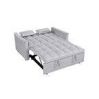 Verde Scuro / Grigio Medio / Rosa / Nero / Grigio Argento / Blu Scuro Divano Letto Convertibile, Schienale Regolabile a 3 Velocità, Per 2 Persone