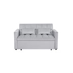 Verde Scuro / Grigio Medio / Rosa / Nero / Grigio Argento / Blu Scuro Divano Letto Convertibile, Schienale Regolabile a 3 Velocità, Per 2 Persone