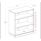 Mobile bagno in legno massello da 32" con ripiani regolabili – Colori multipli