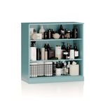 Mobile bagno in legno massello da 32" con ripiani regolabili – Colori multipli