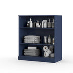 Mobile bagno in legno massello da 32" con ripiani regolabili – Colori multipli