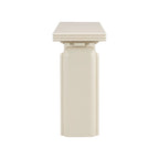 Consolle impiallacciata in acacia beige/nera, montaggio 1 persona, 152 cm