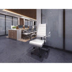 Sedia girevole con schienale alto – Pelle PU, a coste – Marrone / Nero / Cuoio / Bianco / Grigio / Tutto Nero – 1 persona