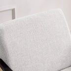 Poltrona imbottita Mid-Century con poggiapiedi, singola, Marrone/Blu/Beige/Grigio