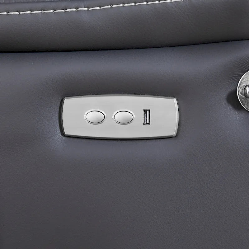 Poltrona reclinabile elettrica Marrone / Nera, Seduta singola, reclinazione di 139°, Massaggio e Riscaldamento, Porta USB, Supporto per telefono, Tasca laterale