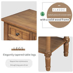 Consolle con 3 cassetti e ripiano inferiore – Blu Navy / Nero / Azzurro / Naturale / Beige, Montaggio da parte di una singola persona