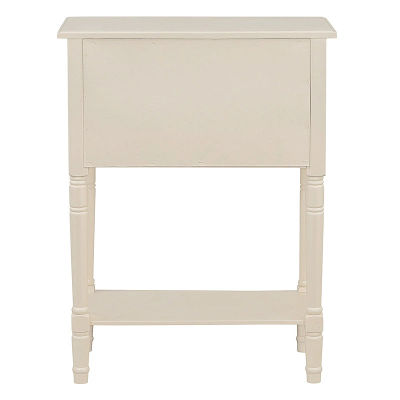 Consolle con 3 cassetti e ripiano inferiore – Blu Navy / Nero / Azzurro / Naturale / Beige, Montaggio da parte di una singola persona