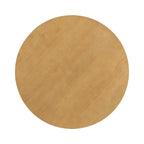 Set da pranzo rotondo 5 pezzi, Naturale/Nero, 4 posti