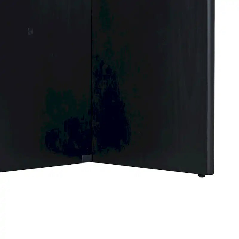 Set da pranzo rotondo 5 pezzi, Naturale/Nero, 4 posti
