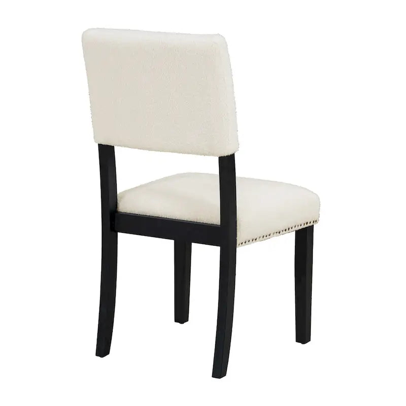 Set da pranzo rotondo 5 pezzi, Naturale/Nero, 4 posti