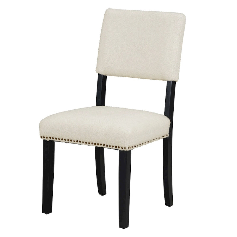 Set da pranzo rotondo 5 pezzi, Naturale/Nero, 4 posti