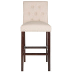 Sgabello da bar trapuntato blu scuro/marrone talpa scuro/beige/grigio chiaro, set da 2