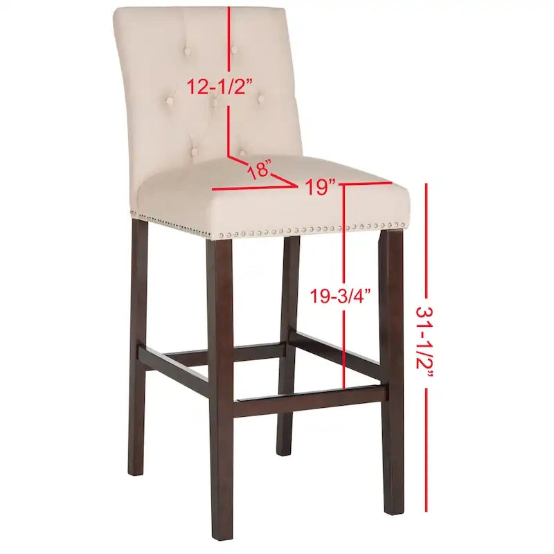Sgabello da bar trapuntato blu scuro/marrone talpa scuro/beige/grigio chiaro, set da 2