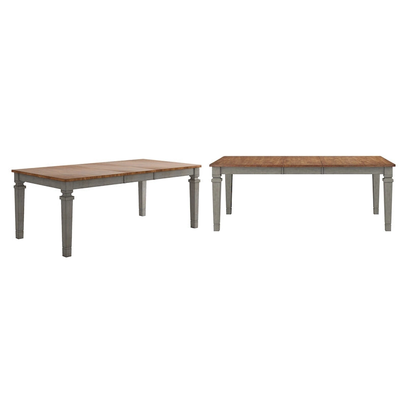 Tavolo da Pranzo Allungabile Rustico, Multicolore, Posti 6–8