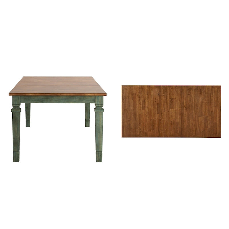 Tavolo da Pranzo Allungabile Rustico, Multicolore, Posti 6–8