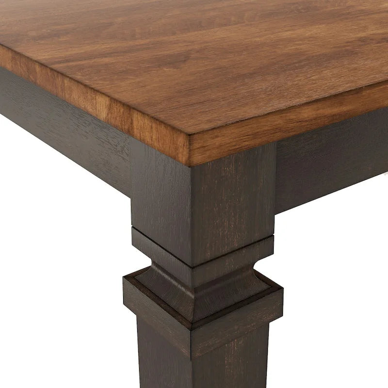 Tavolo da Pranzo Allungabile Rustico, Multicolore, Posti 6–8