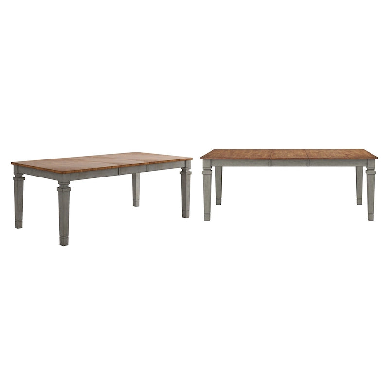 Tavolo da Pranzo Allungabile Rustico, Multicolore, Posti 6–8