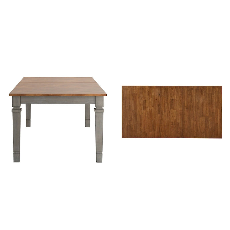 Tavolo da Pranzo Allungabile Rustico, Multicolore, Posti 6–8
