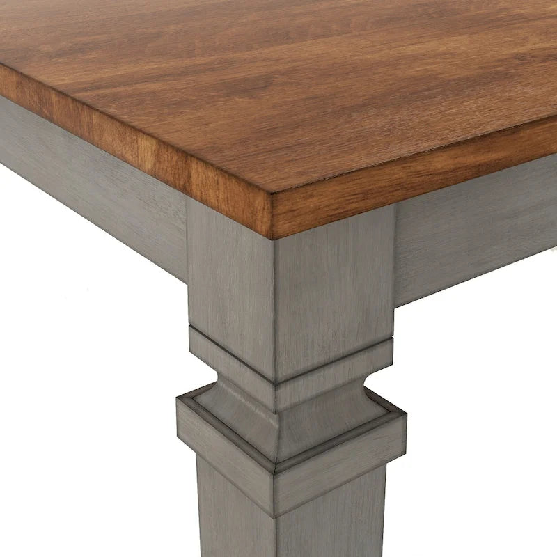 Tavolo da Pranzo Allungabile Rustico, Multicolore, Posti 6–8