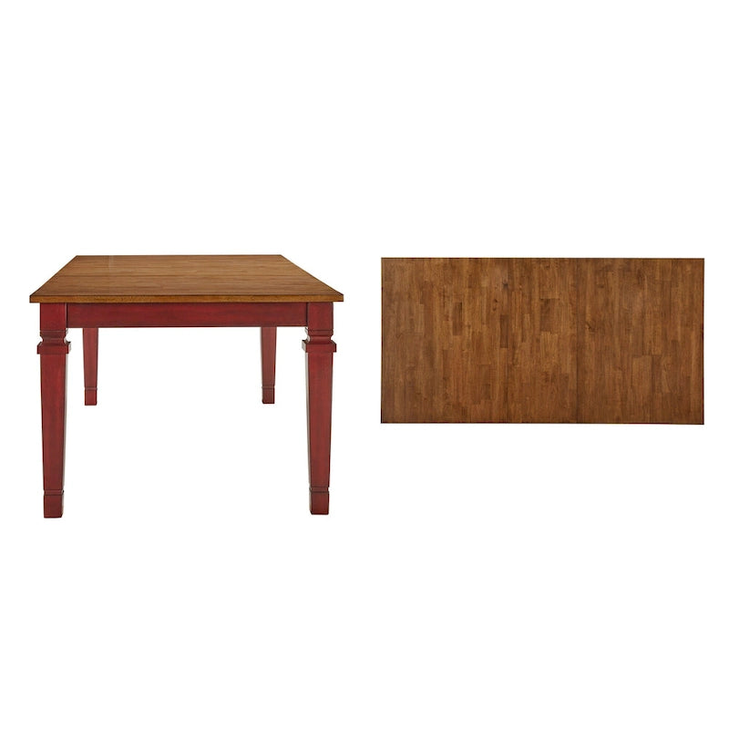 Tavolo da Pranzo Allungabile Rustico, Multicolore, Posti 6–8