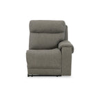 Divano componibile reclinabile elettrico a 7 posti, grigio