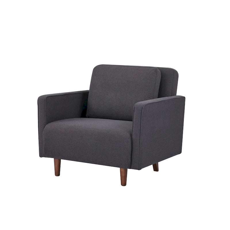 Grigio chiaro / Giallo / Grigio scuro – Poltrona letto convertibile, set da 2