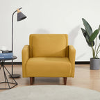 Grigio chiaro / Giallo / Grigio scuro – Poltrona letto convertibile, set da 2