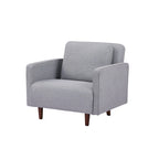 Grigio chiaro / Giallo / Grigio scuro – Poltrona letto convertibile, set da 2