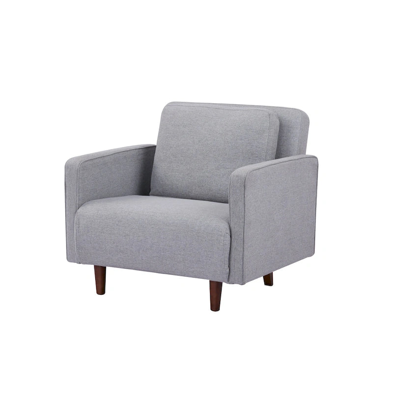Grigio chiaro / Giallo / Grigio scuro – Poltrona letto convertibile, set da 2