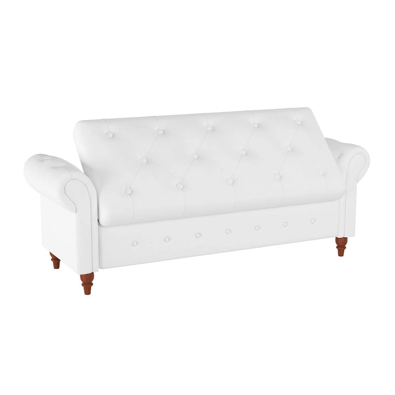 Panca ottomana contenitore in velluto grigio scuro/blu navy/giallo/verde scuro con braccioli arrotolati – 1 persona