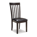 Set da pranzo a ribalta marrone scuro, 5 pezzi, 4 posti