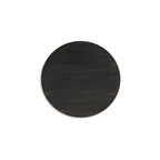 Tavolino finale impiallacciato nero, stile geometrico, 1 pezzo