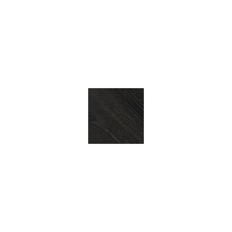 Tavolino finale impiallacciato nero, stile geometrico, 1 pezzo