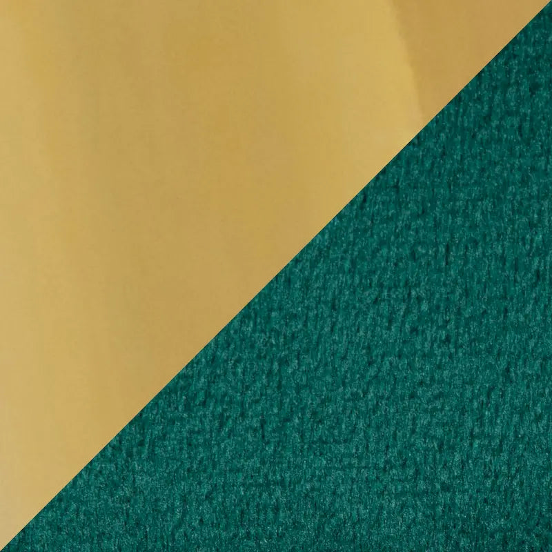 Poltrona d'Appoggio in Velluto Intrecciato, Verde / Bianco / Argento, 1 Posto