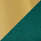 Poltrona d'Appoggio in Velluto Intrecciato, Verde / Bianco / Argento, 1 Posto