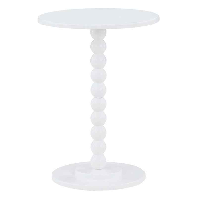 Tavolino rotondo con fuso blu schiuma di mare / bianco / rosa – 1 persona