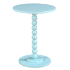 Tavolino rotondo con fuso blu schiuma di mare / bianco / rosa – 1 persona