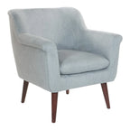 Poltrona d'accento, bracciolo arrotolato, seduta singola – Carbone / Turchese / Rosso / Grano / Blu