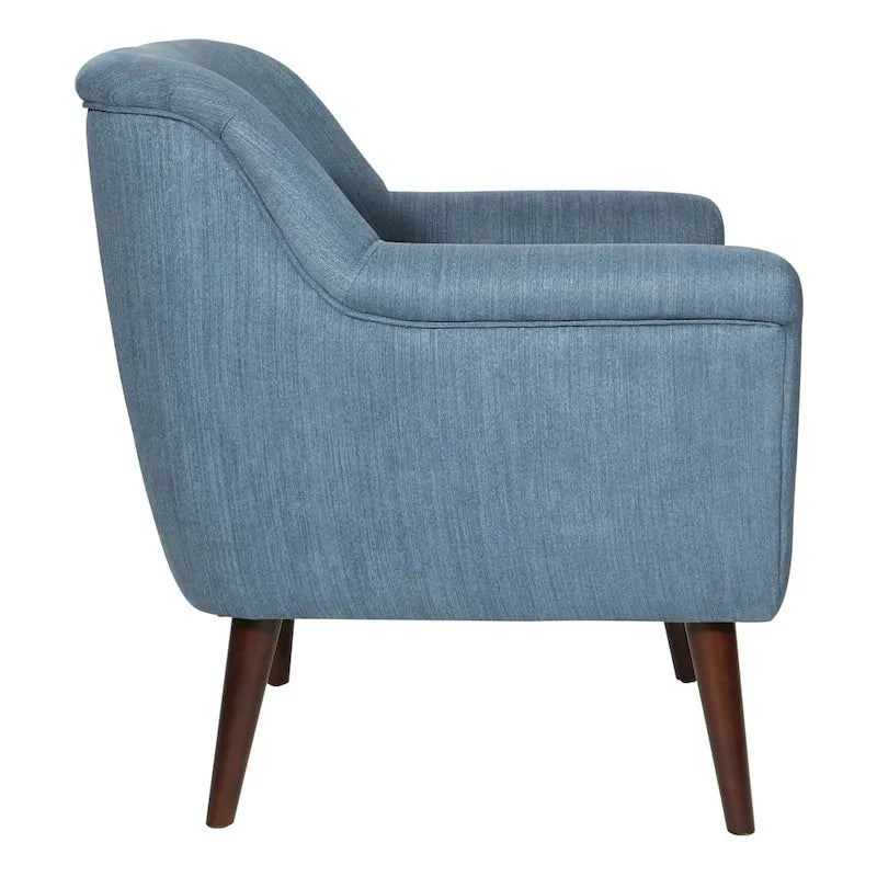 Poltrona d'accento, bracciolo arrotolato, seduta singola – Carbone / Turchese / Rosso / Grano / Blu