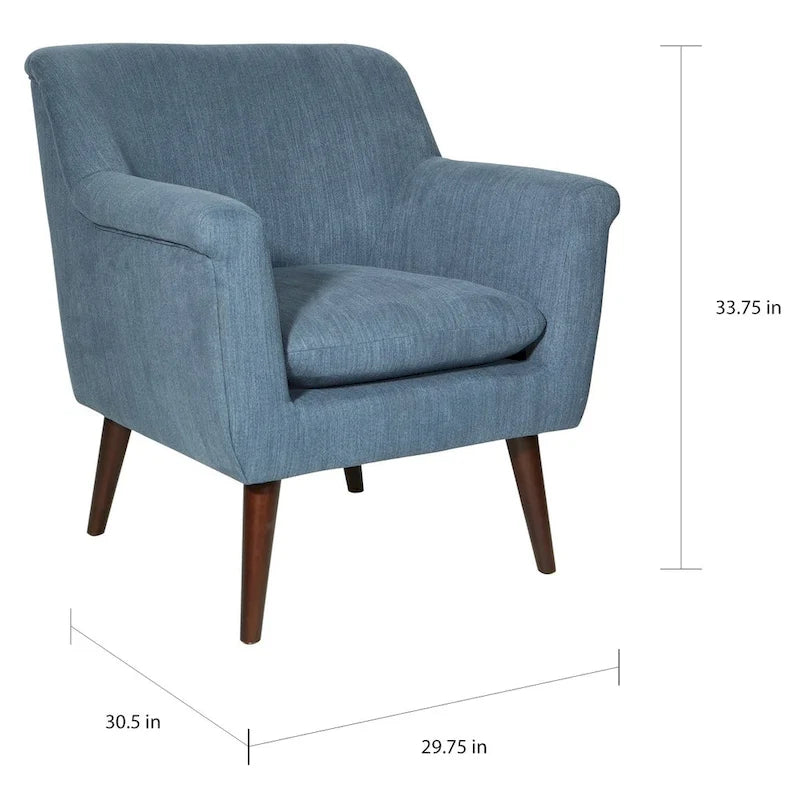 Poltrona d'accento, bracciolo arrotolato, seduta singola – Carbone / Turchese / Rosso / Grano / Blu
