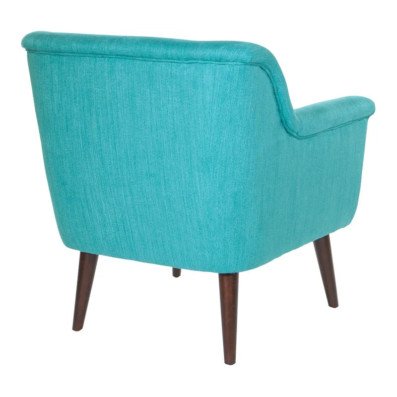 Poltrona d'accento, bracciolo arrotolato, seduta singola – Carbone / Turchese / Rosso / Grano / Blu